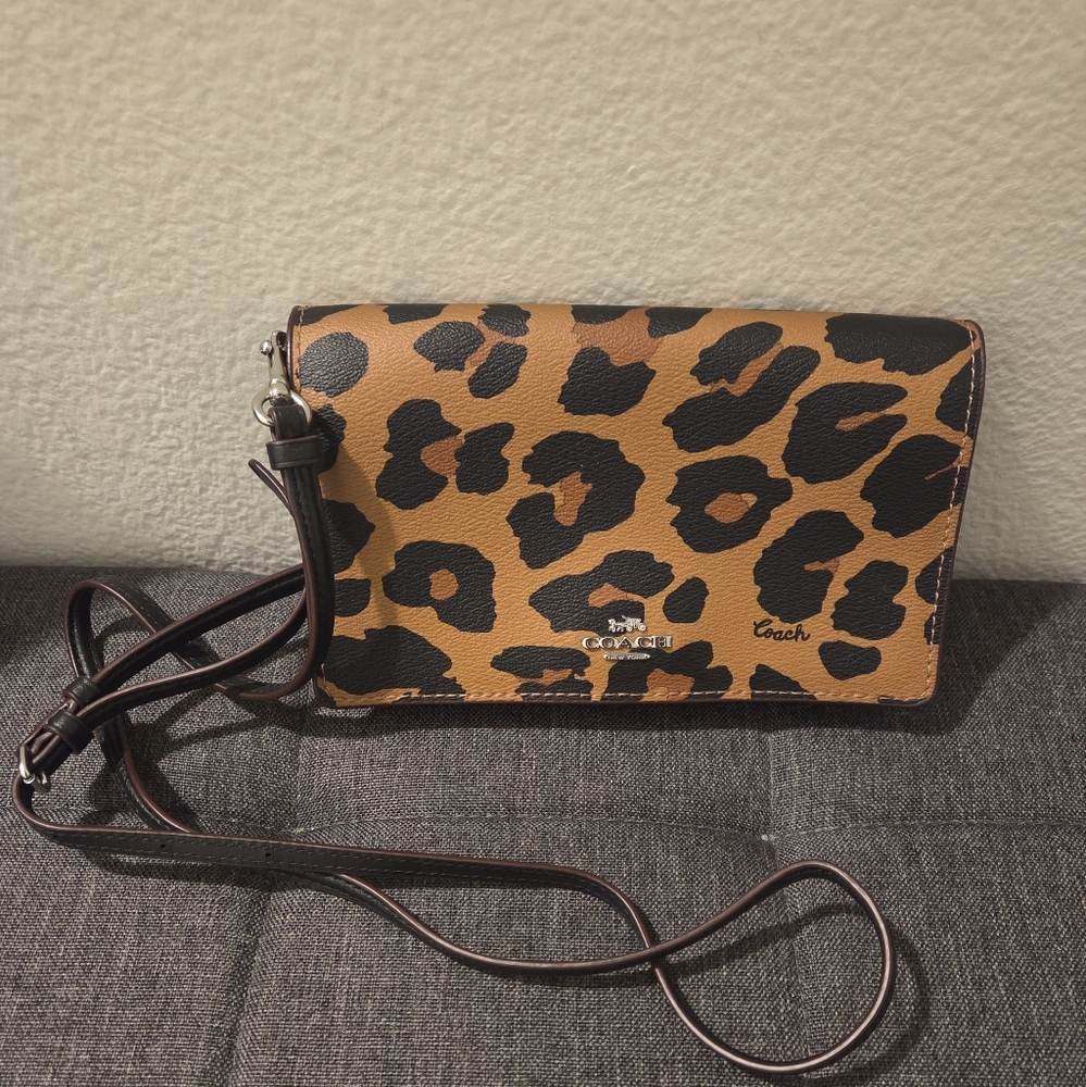 Coach Leopard Print Crossbody Bag